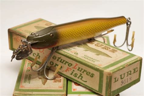 antique fishing lures|My Bait Shop: The place to buy new, used and vintage fishing lures .